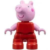 LEGO® LEGO Minifigur Duplo Figure Lego Ville, Peppa Pig (47205pb114) Spielbausteine