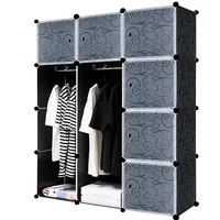 FIVMEN Kleiderschrank DIY Regalsystem Platzsparendes Steckregalsystem