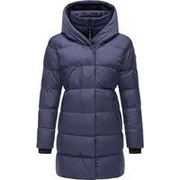 Ragwear Kurzmantel Niara stylischer, gesteppter Wintermantel mit gefütterter Kapuze