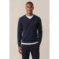 FYNCH-HATTON Strickpullover aus Baumwolle, mit V-Ausschnitt, bequeme Passform