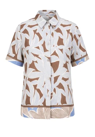Bianca - Sommerliche Druckbluse - Alice braun - Gr. - 38