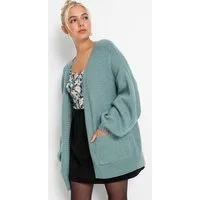bonprix Strickjacke Oversize-Passform, mit aufgesetzten Taschen