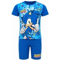 Sonic The Hedgehog Print-Shirt Sonic The Hedgehog Kinder Jungen Sommerset Shirt Shorts 100% Baumwolle, Gr. 98 bis 140