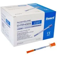 Romed Feindosierspritze Insulinspritzen U-50 steril 50 I.E. / 0,5 ml