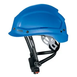 uvex pheos alpine Schutzhelm mit Lüftung - für Höhenarbeiten u- rettung - Bergsteigerhelm  blau 52 cm - 61 cm - 9773550