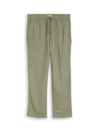 Denim Tom Tailor - TTLOOSE Hose mit Leinenanteil sea spray - Gr. - XXL