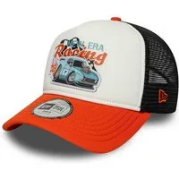 New Era Baseball Cap Racing Auto New Era A-Frame Trucker Kids Cap Orange (1-St)