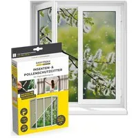 EASYmaxx Insektenschutz-Fensterrahmen Insect Protect Insekten- & Pollenschutzgitter 150 x 130 cm, (1-St), Moskitonetz zuschneidbar, Einfache Montage mit 12 Magneten