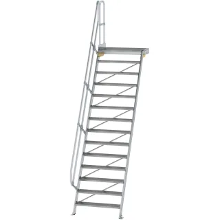 Munk Treppe mit Plattform 60° Stufenbreite 1000 mm - 600414