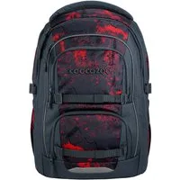 coocazoo Schulranzen Schulrucksack PORTER, Broken Black (1 Stück), ergonomisch, Körpergröße: 135 - 180 cm, Easy-Grow-System