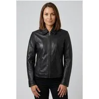 Mauritius Lederjacke MWLoana Bikerjacke mit Umlegekragen