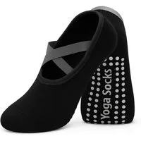 ZUKUNFTSENKEL Sportsocken 2er Pack Yoga Socken Damen Anti Rutsch (Fitness, Tanz, Gym 2er Pack, rutschfeste Trainingssocken für Yoga) Pilates Socken, Ballett Socken, Workout Footwear