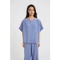 Smith & Soul Kurzarmbluse mit All Over Print