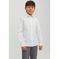 Jack & Jones Junior Langarmhemd JJJOE SHIRT LS PLAIN NOOS JNR Materialmix, regular fit