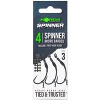 Korda Karpfenhaken Korda Spinner Hook Sections Spinner Barbless - 3 Karpfenhaken