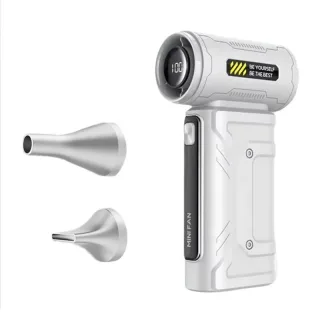 Turbo Fan M358 Handheld 80,000RPM High Speed 23m/s 50W Brushless Motor Rechargeable Type-C Dust Blower Cleaning Tool Ver