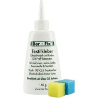Ber-Fix Textilkleber 40 g – flexibel, kochfest & trocknergeeignet, (Set, 1-tlg), Transparent, waschbar 95 °C, bügelfest 180 °C, starke Haftung