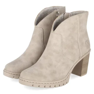 Rieker Ankle Boots  Beige - Gr. 36 -  Textil