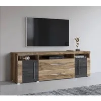OTTO home Lowboard Roger,Breite 182 cm, stilvolle TV-Kommode, 2Türen 2 Schubladen, TV-Schrank mit viel Stauraum, TV-Board