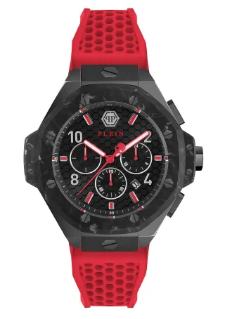 Philipp Plein Plein Chrono Royal Herren rote Uhr PWPRA0724
