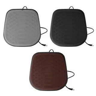 Car Heated Seat Cover 3 Adjustable Temperature Levels Office Chair Heating Pad USB Universal Anti-slip Heated Seat Pads