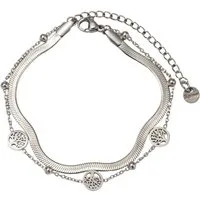 Firetti Edelstahlarmband Schmuck Geschenk Edelstahl Armschmuck Armkette Baum des Lebens, Made in Germany