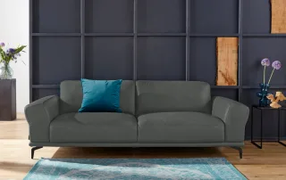 W.SCHILLIG 2,5-Sitzer "montanaa" mit Metallfüßen in Schwarz pulverbeschichtet, Breite 232 cm