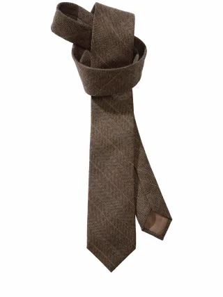 Mey & Edlich Herren Bronzo Vivente-Cravatta Rot 100 % Wolle