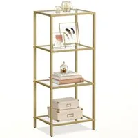 VASAGLE Bücherregal, 1-tlg., Standregal, Küchenregal, stabil, H:90 - 177.3