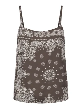 ONLY - ONLRAMSE AMBEL STRAP BAND TOP WVN Chocolate Martini - Gr. - L