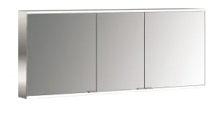 emco LED-Lichtspiegelschrank prime 2 Facelift Aufputz, 1600 mm, 3-türig, IP 20 Rückwand weiß, 949706 949706348