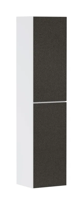 Hansgrohe Xevolos E Hochschrank Mattweiß 400/360, Türanschlag links, Oberfläche Front: Textil Dunkel 54218660