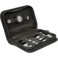 USB Adapterkit, 10-teilig schwarz, inkl. 1,2 Meter Kabel