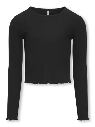 KIDS ONLY - KOGNELLA L/S O-NECK TOP JRS NOOS Black - Gr. - 140