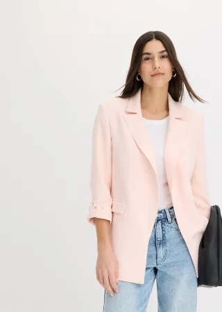 bonprix Longblazer, rosa, Gr.36, schick und modern, aus Viskose