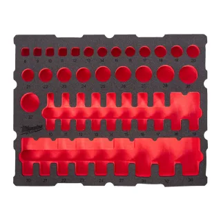 Milwaukee Ersatz-Einlage für 1/2" Steckschlüsseleinsätze PACKOUT Einlage - 4932502034