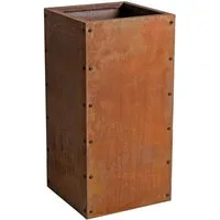 ESTEXO Hochbeet Pflanzbeet Edelrost 40x40x80 cm Pflanzkasten Blumenkasten Blumenbee