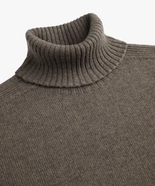 Profuomo - Braun Rollkragen aus Wolle Braun - Gr. - M