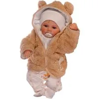 La Bortini Erstausstattungspaket Strampler Mütze Shirt Jacke Lätzchen 5Tlg Baby Set in Beige (5-teiliges Set) weich, kuschelig, neutral, Erstlingsset 44 50 56 62 68 74