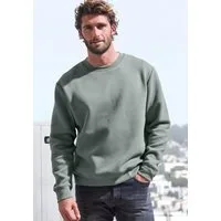 John Devin Sweatshirt Langarm, Pullover mit Struktur, Rundhals, Baumwollmischung