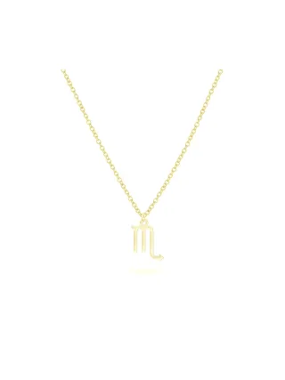 BEKA&BELL Anhänger mit Kette 925-Sterling Silber vergoldet Glänzend 42cm Skorpion
