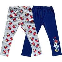 Disney Minnie Mouse Leggings Minnie Mouse Leggings Grau und Navy Mädchen Hose