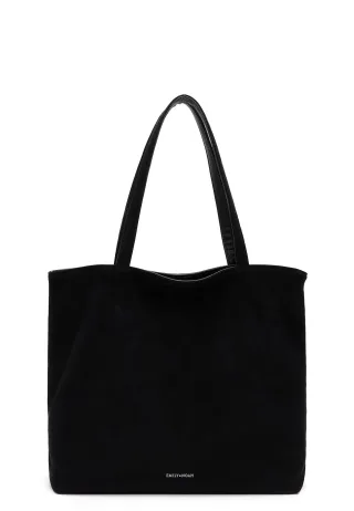 EMILY & NOAH - Shopper E&N Eva Suede black 100 - Gr. - OS