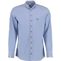 OS Trachten Trachtenhemd Pemira Slim Fit, Stehkragen, 1/1-Arm