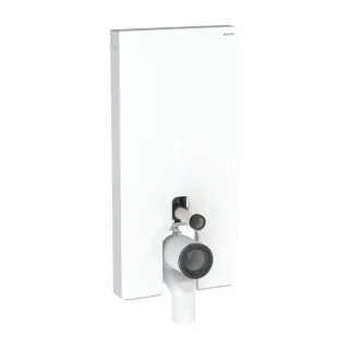 Geberit Monolith Stand-WC-Modul 131003SI5 Glas weiß, Bauhöhe 101 cm