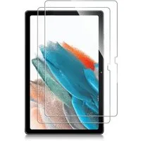 CLM-Tech Displayschutzglas 2x für Samsung Galaxy Tab A8 10,5 Zoll Panzerfolie kristallklar für Samsung Galaxy Tab A8 10,5 Zoll, Panzerglas Spar-Set, 2 Stück, Anti-Fingerabdruck und kratzfest