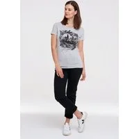 LOGOSHIRT T-Shirt Harry Potter - Hogwarts Schloss mit tollem Hogwarts-Print