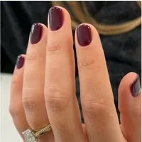 LuxusKollektion Kunstfingernägel Nägel 24 Press On Acryl Full Cover Nail Art Dunkelrot