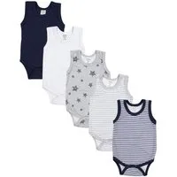 TupTam Body TupTam Baby Jungen Achselbody in Unifarben 5er Pack