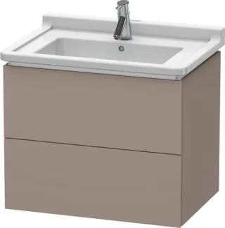 Duravit L-Cube Waschtischunterbau wandhängend Basalt Matt 670x469x558 mm - LC626404343 LC626404343